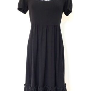 Anne Fontaine Classic Black Midi Dress
